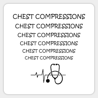 Chest Compressions Sticker